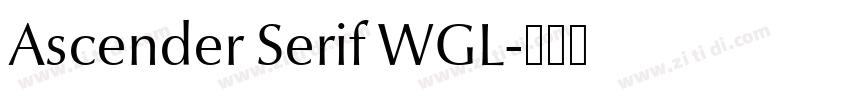 Ascender Serif WGL字体转换 Ascender Serif WGL字体转换